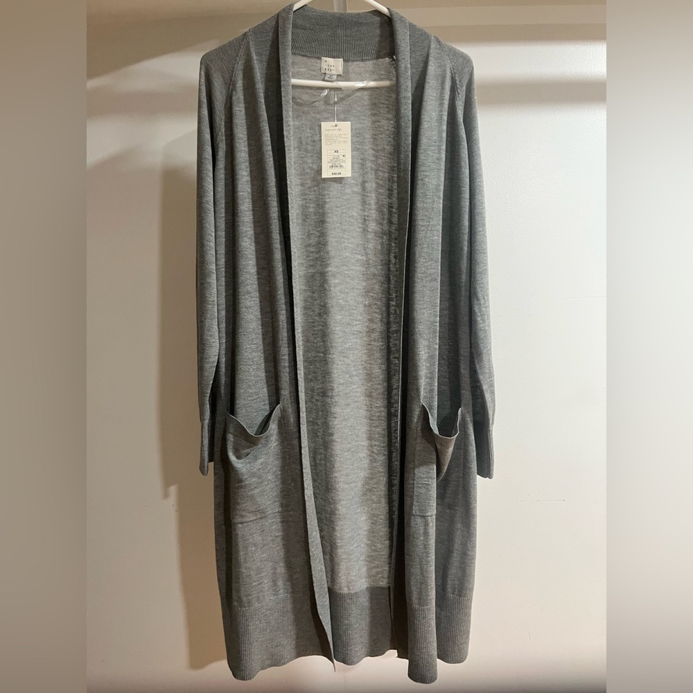 a new day Gray Knit Cardigan Sweater